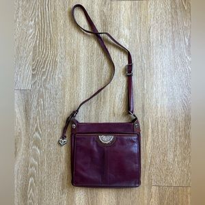 Brighton Maroon Crossbody Purse